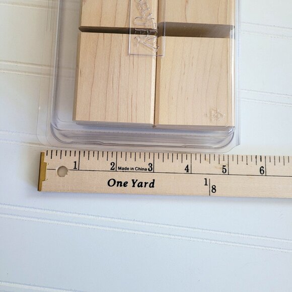 Stampin Up! Boho Backgrounds Stamp Set Wood Rubber Stamps NEW Unmounted - Picture 5 of 6